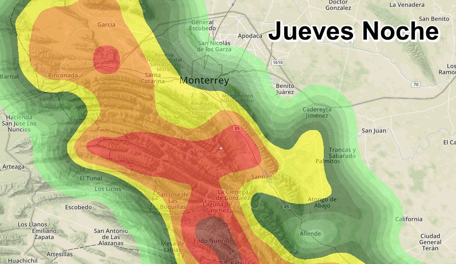 Pronostican tormentas intensas para Nuevo León, Coahuila y Tamaulipas - tormentas-monterrey