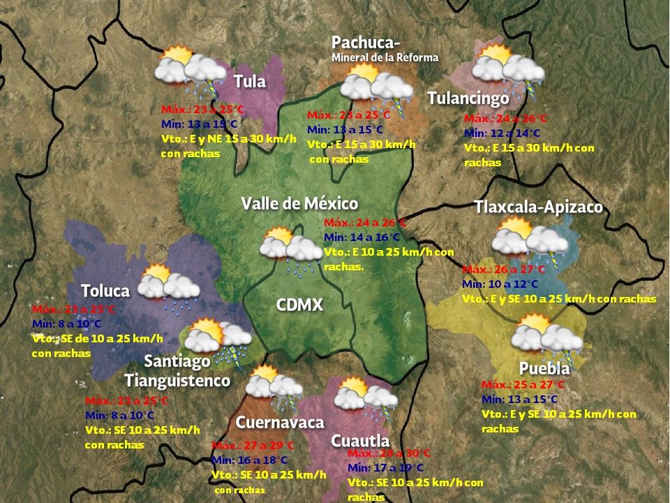 Tormentas fuertes afectarán gran parte del país - vdm-2209