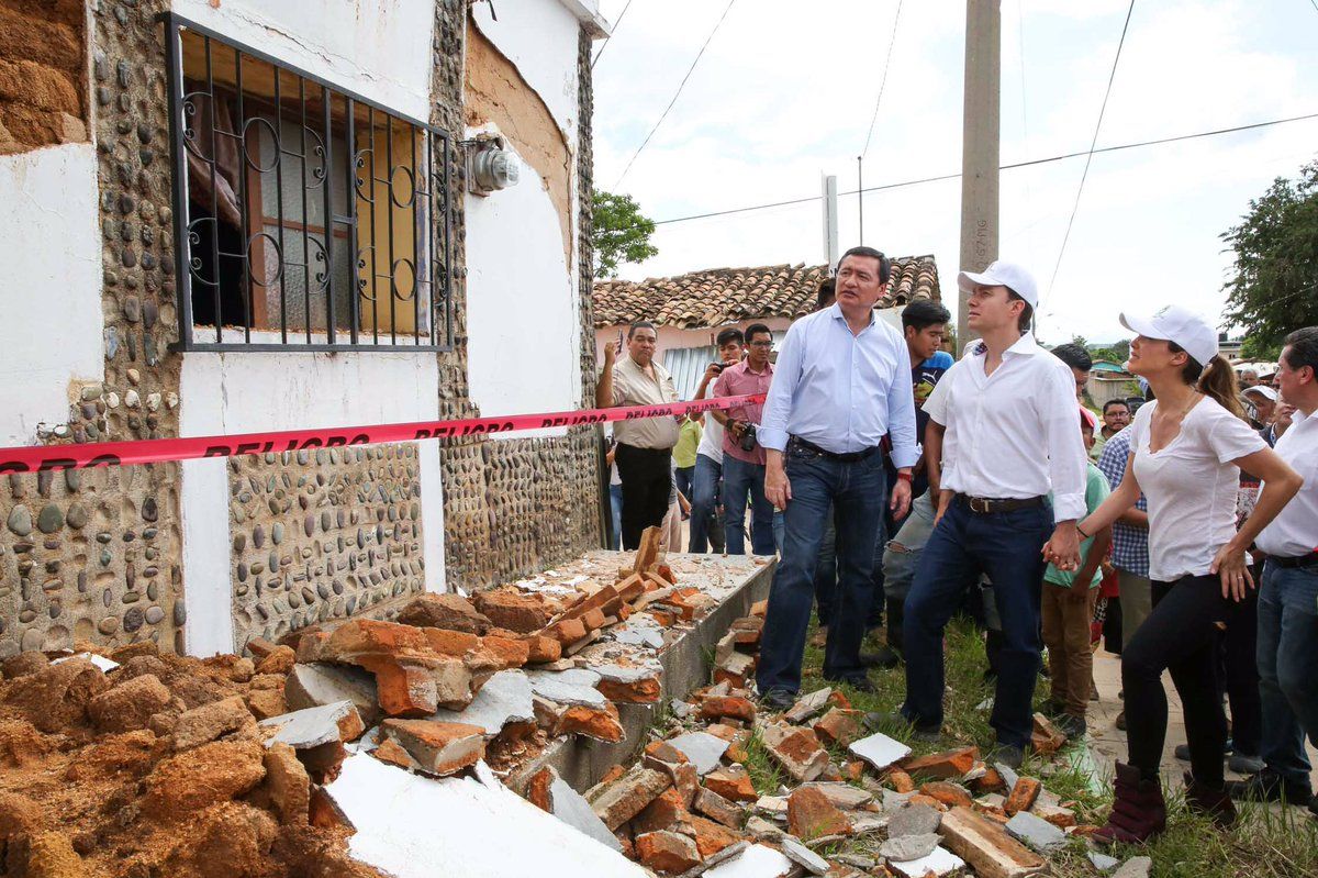 Hay más de 50 mil viviendas afectadas en Chiapas: Manuel Velasco