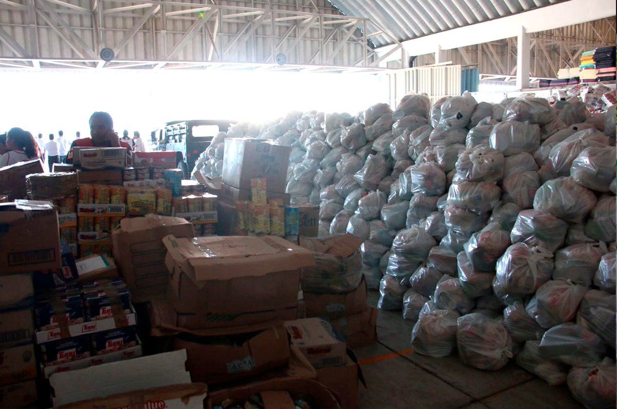 Llegan 20 toneladas de víveres a Oaxaca