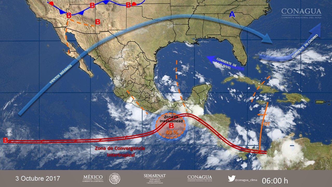 Persistirán las lluvias en varios estados del país - 0310-3
