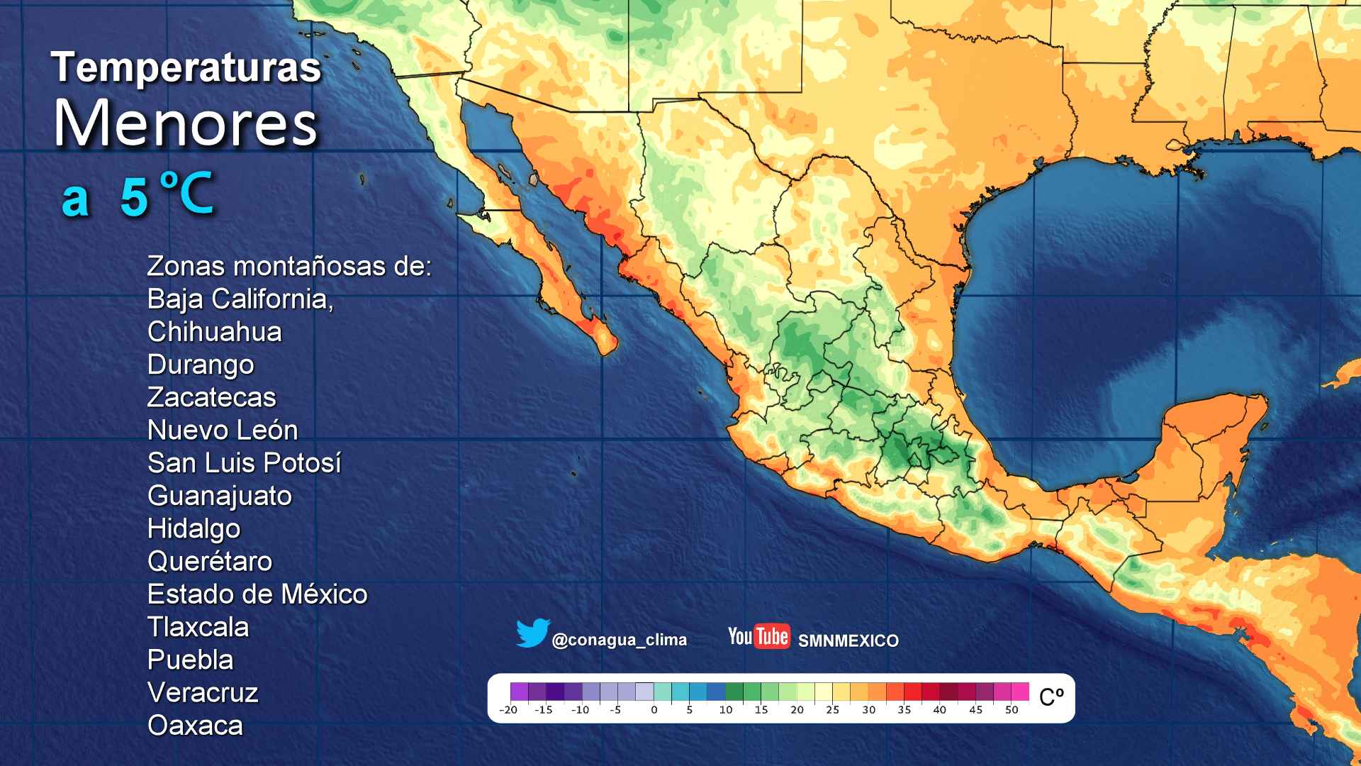 Frente frío 4 generará ambiente fresco en el gran parte del país - 1310