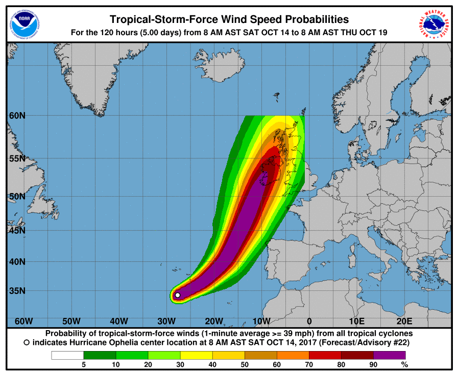 Ophelia se convierte en huracán categoría 3 con dirección al Reino Unido - 2-Ophelia-Cat-3