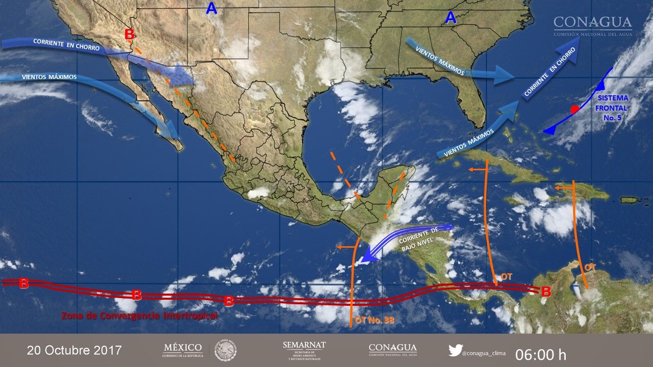 Tormentas intensas afectarán el sur y sureste del país - 2010-3