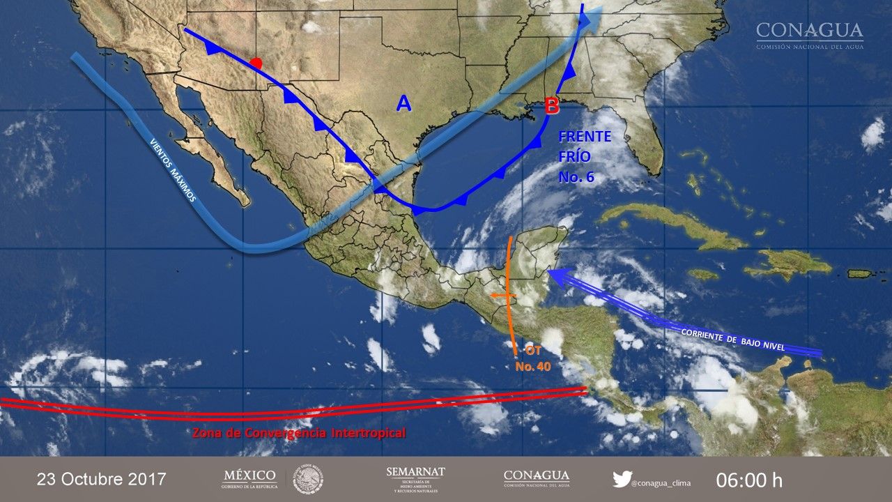 Tormentas afectarán varios estados del país - 2310-3