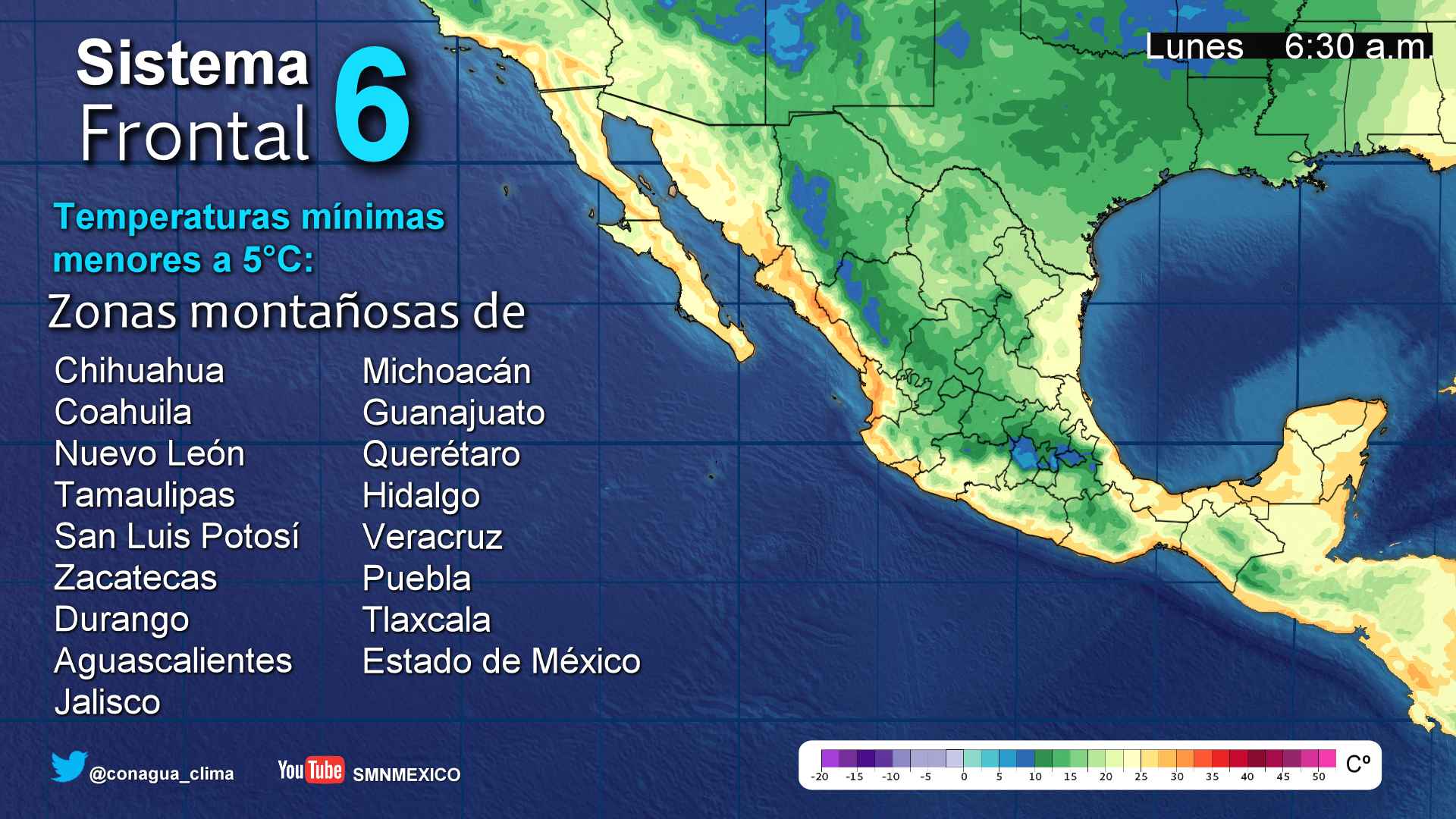 Tormentas afectarán varios estados del país - 2310
