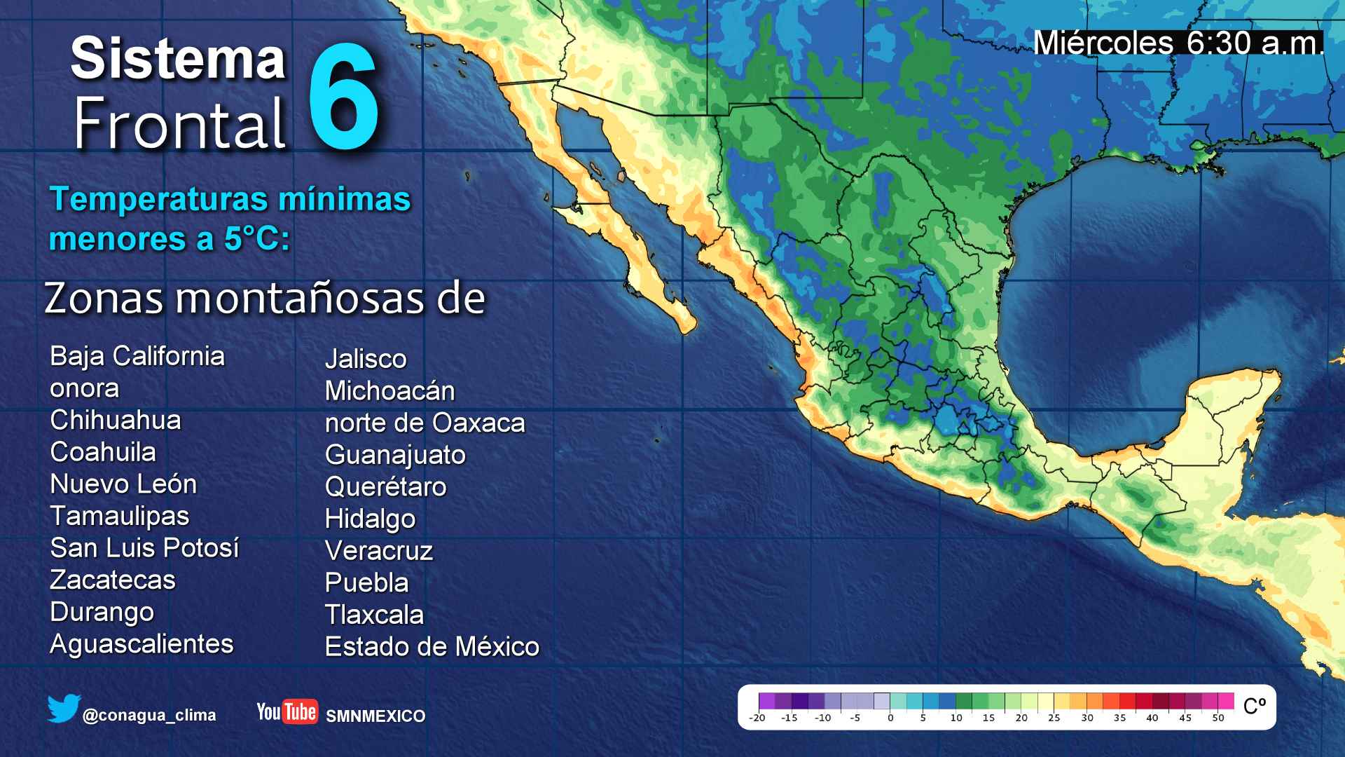 Continuarán las tormentas fuertes en el sur y sureste del país - 2510