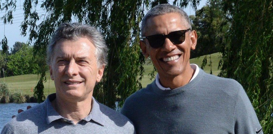 Obama juega golf con Macri durante visita a Argentina