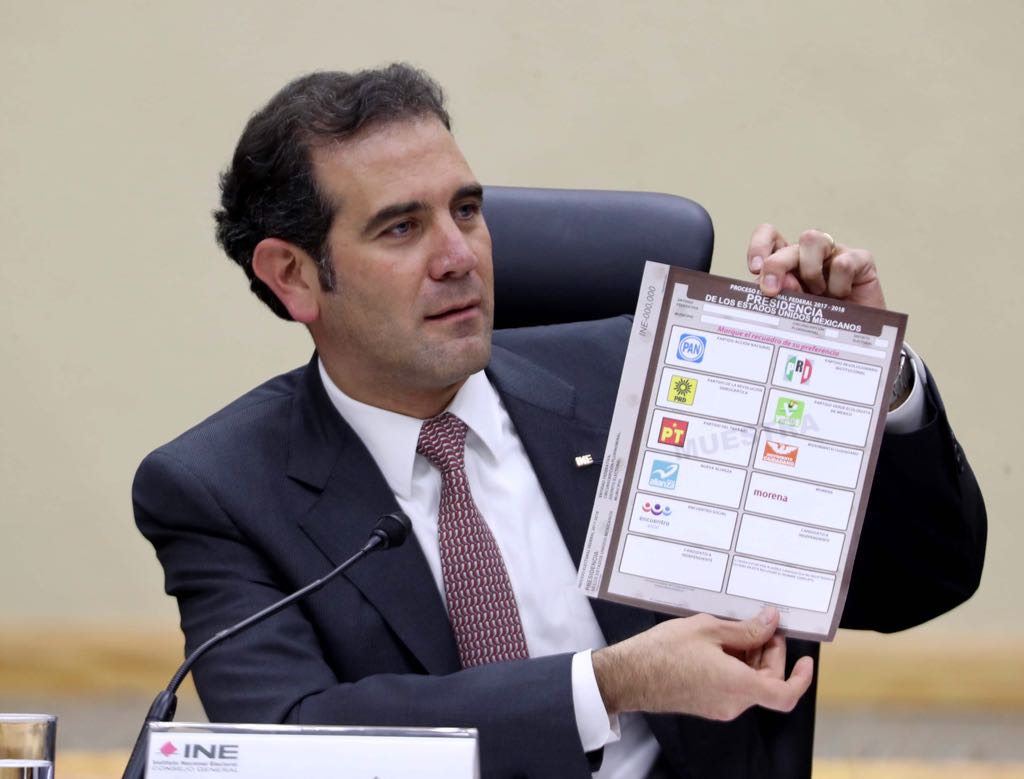 Así será la boleta electoral para 2018