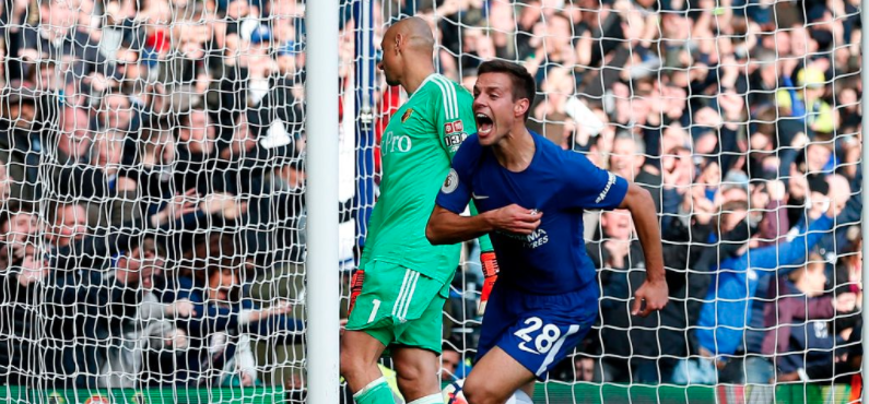 Chelsea viene de atrás para vencer al Watford