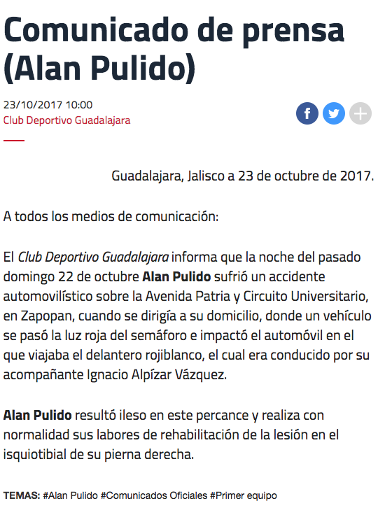 Alan Pulido sufre accidente automovilístico en Zapopan - Captura-de-pantalla-2017-10-23-a-las-10.50.40