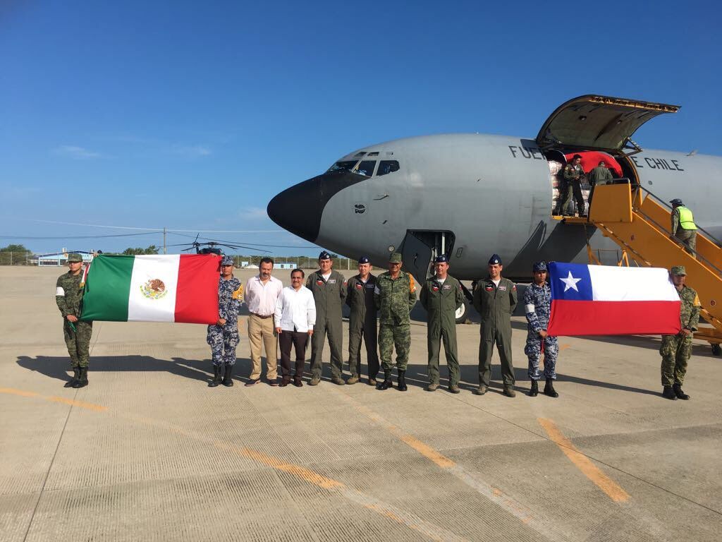 Llega ayuda humanitaria de Chile para damnificados en Oaxaca
