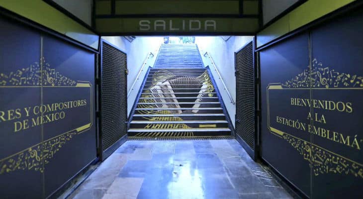 Dan homenaje a compositores con estación del Metro - Estación-Emblemática-de-los-Compositores-Mexicanos