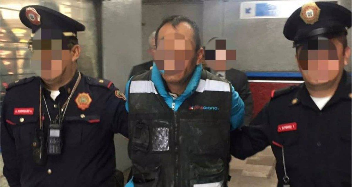 Hombre entra sin pagar al Metro y corre por las vías