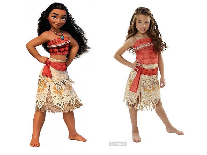 Activista califica como racista disfrazarse de personajes de otra cultura - Moana-Disfraz-editado