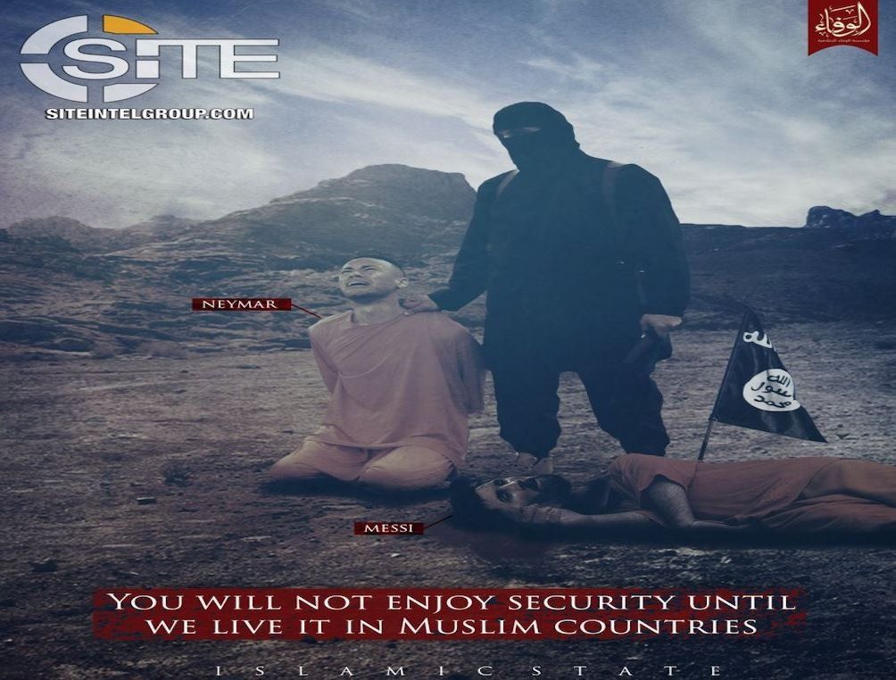 Estado Islámico amenaza a Rusia 2018 con imagen de Cristiano Ronaldo - Neymar-Messi-ISIS