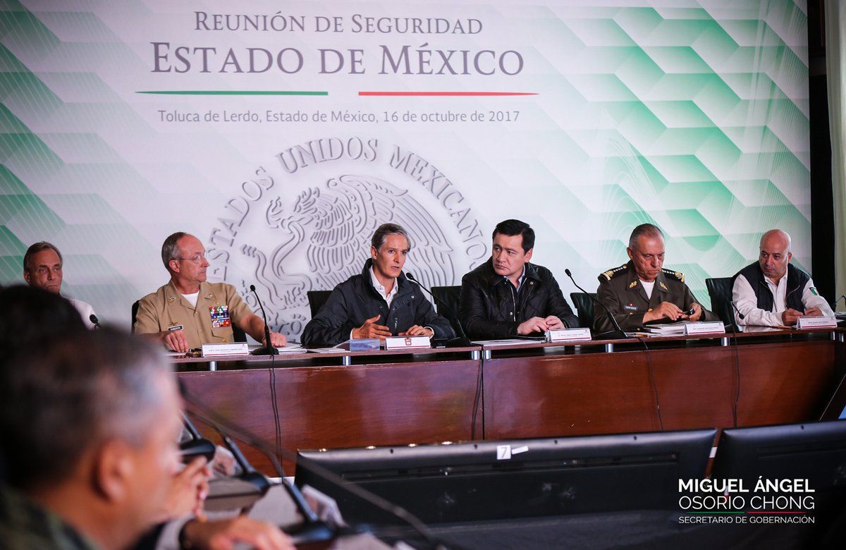 Cuerpos de seguridad en Edomex serán depurados: Del Mazo - Osorio-Chong-Gabinete-de-Seguridad-Estado-de-México-2
