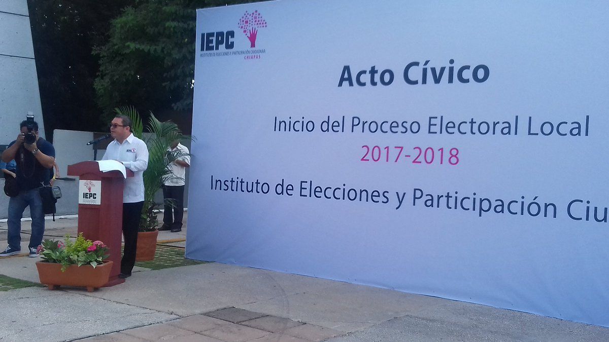 Inicia proceso electoral 2017-2018 en Chiapas