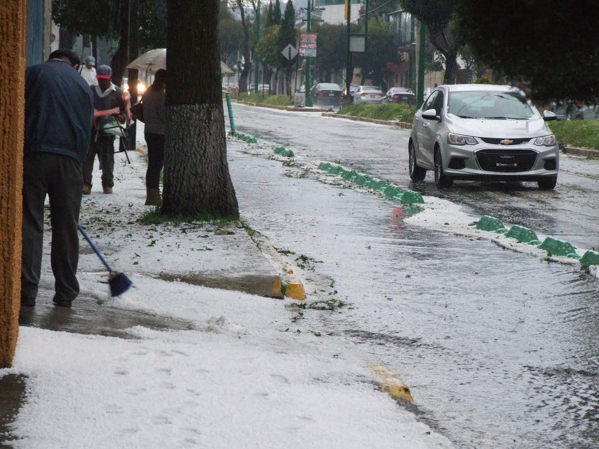 Cae granizada en Toluca - Tolica-Granizada
