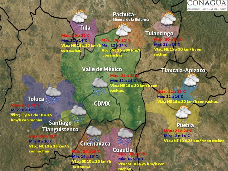Continuarán las tormentas en el occidente, centro y sur de México - VDM-0210
