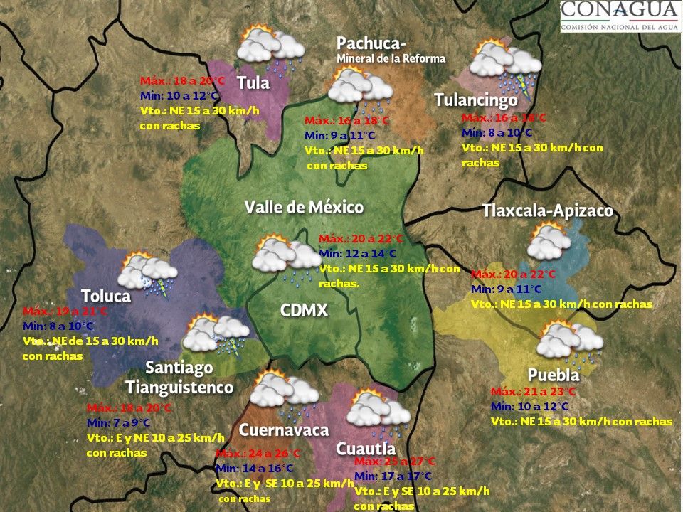 Lluvias afectarán la mayor parte del país - VDM-1210