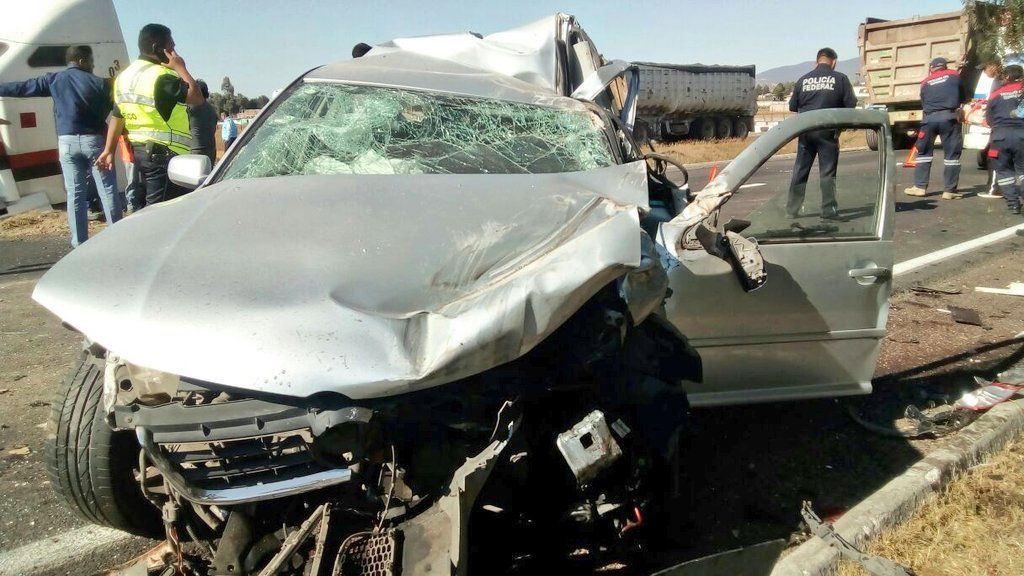 Accidente en la México-Pirámides deja al menos un muerto - accidente-mexico-piramides-3