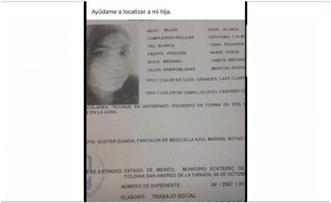 Encuentran cuerpo de mujer tras desaparecer con su novio - anayensi