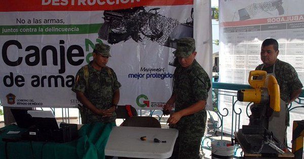Canje de armas en Estado de México consiguió 39 mil 59 objetos