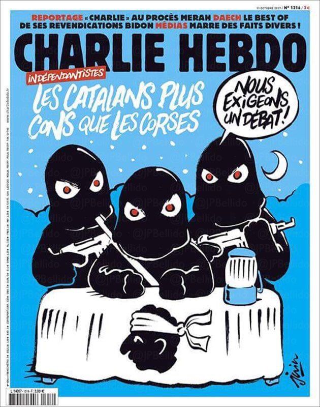 Charlie Hebdo se burla de crisis en Cataluña - charlie-hebdo-cataluña-1