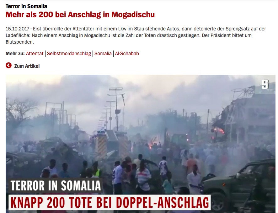 Reacciones de la prensa internacional por atentado en Somalia - der-spiegel