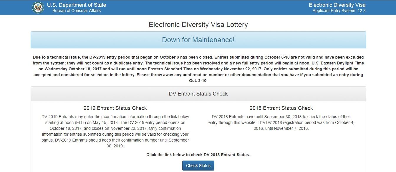 Sistema de Lotería de Visas en Estados Unidos falla - falla-loteria-visas