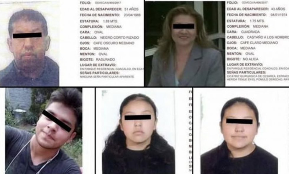 Asesinan a familia de cinco integrantes en Tultepec