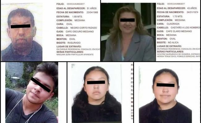 Descubren restos de familia desaparecida en Tultepec