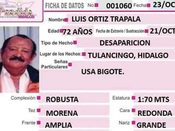 Localizan a exalcalde de Acatlán tras 72 horas de desaparición - ficha-de-búsqueda-exedi