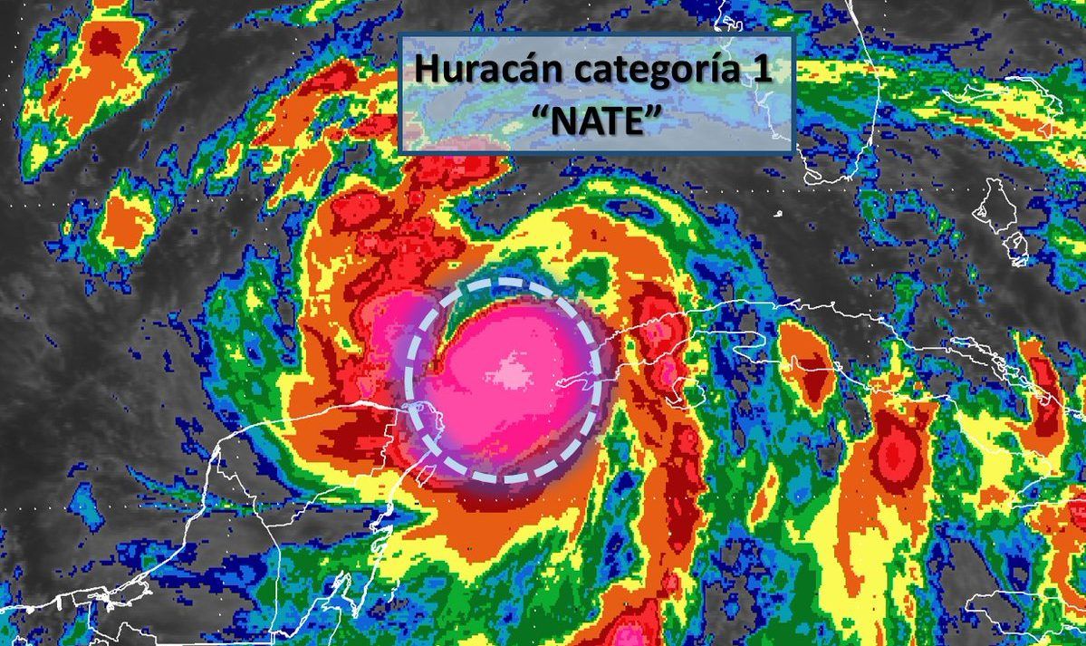 Nate recorrerá Golfo de México y se alejará de costas mexicanas