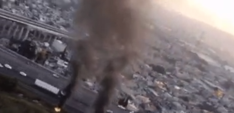 Controlan incendio de basura cerca de la México-Puebla