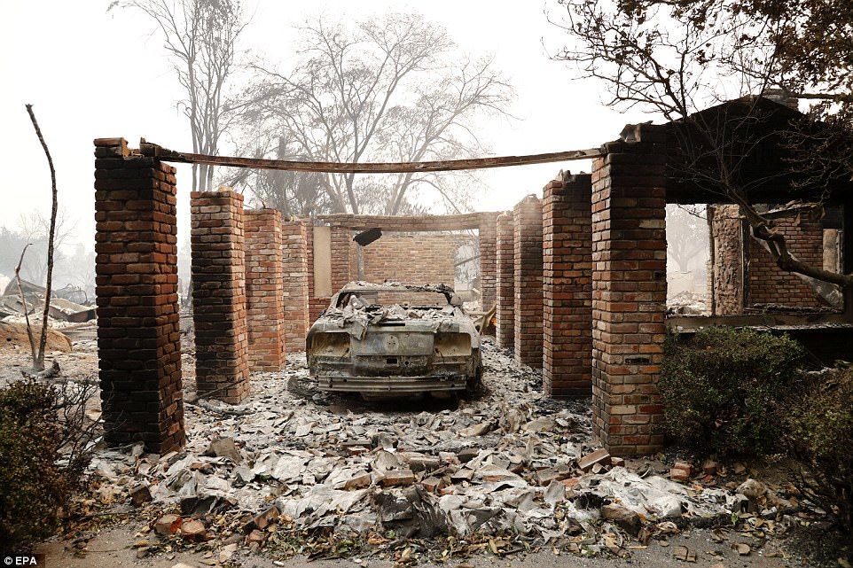 Incendios forestales dejan 11 muertos en California - incendios-california-epa1