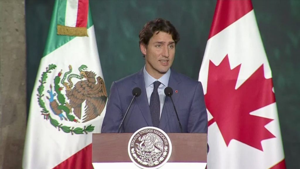 TLC deberá ser benéfico para las tres partes: EPN y Trudeau - justin-trudeau-mensaje-a-medios-1024x576