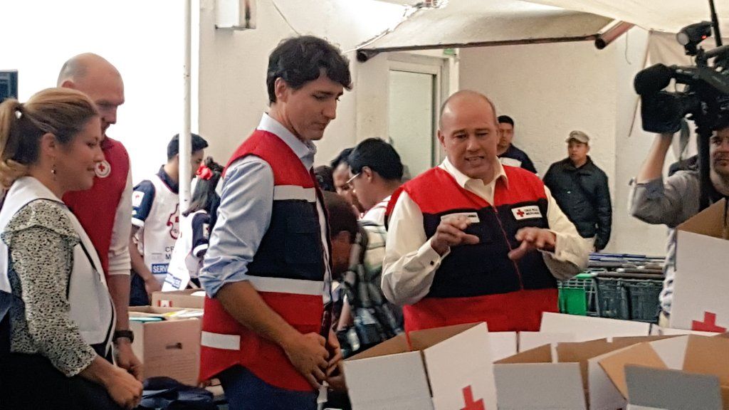 Justin Trudeau visita la Cruz Roja Mexicana - justin-trudeau