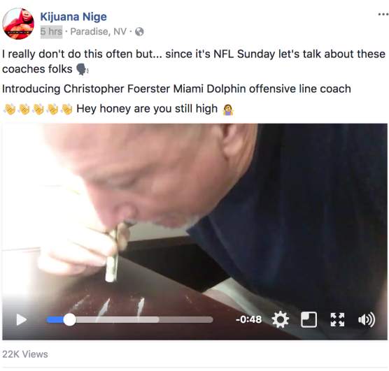 Coach de los Dolphins renuncia tras video inhalando polvo blanco - kijuana-nige-2