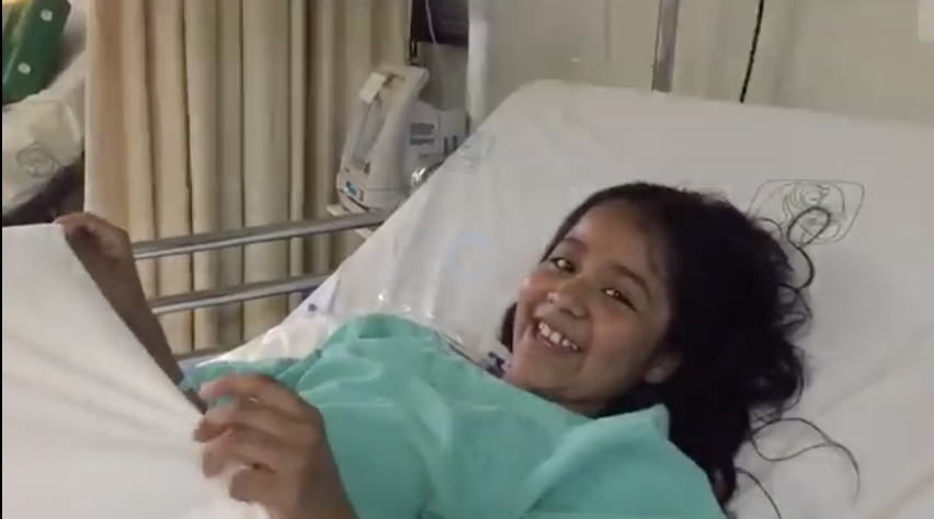 #Video Niña víctima del sismo manda palabras de aliento