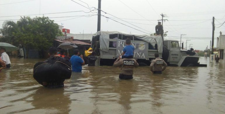Evacuan a 334 personas en Tamaulipas por lluvias