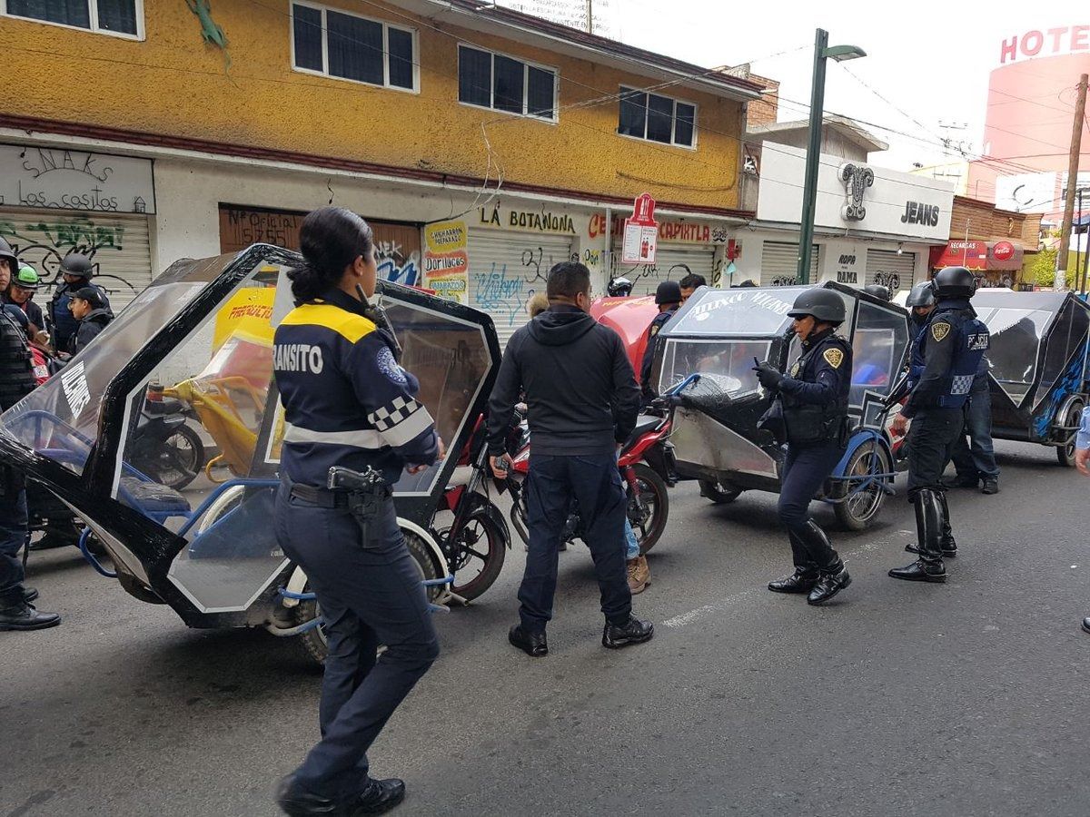 SEMOVI acuerda con mototaxistas regular servicio en CDMX - mototaxis-operativo