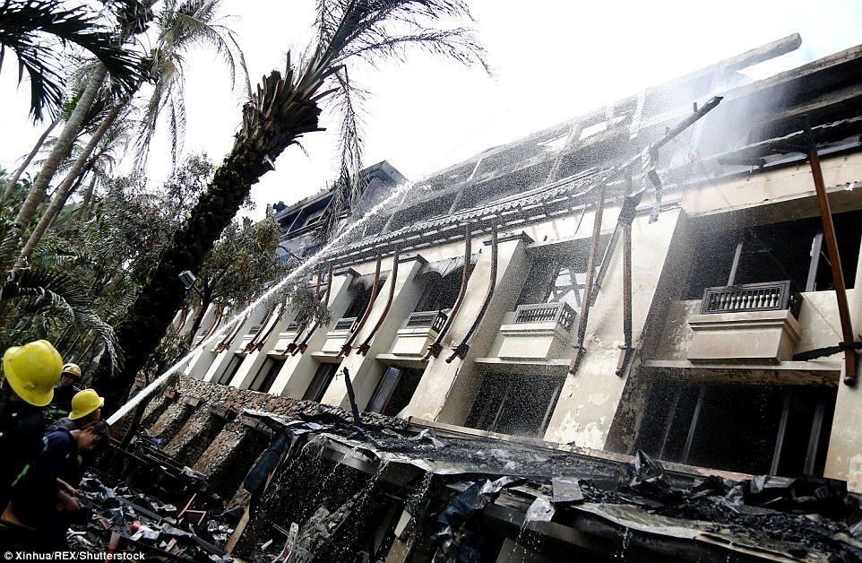 Incendio en hotel de Myanmar deja un muerto - myanmar-fire