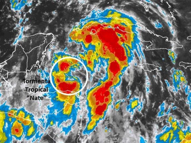 Emiten alerta naranja en Quintana Roo por impacto de 'Nate' - nate-1
