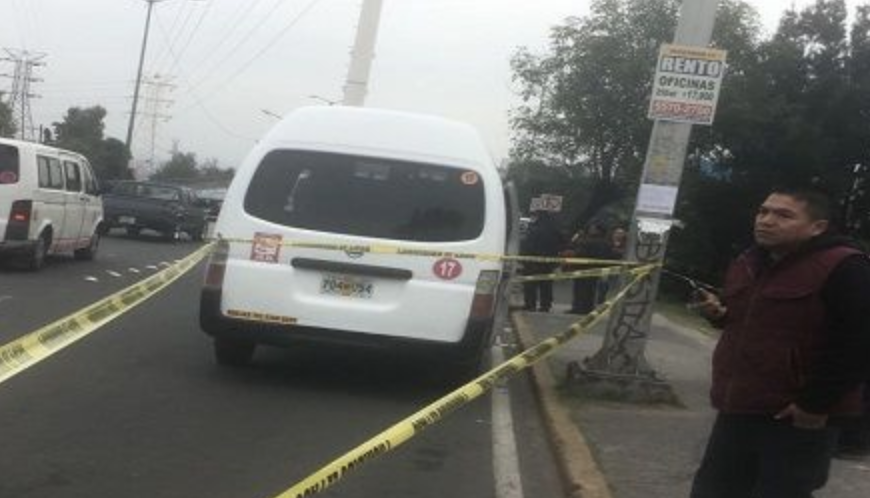 Matan a pasajero que se resistió a asalto en Naucalpan