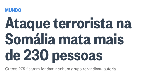 Reacciones de la prensa internacional por atentado en Somalia - o-globo