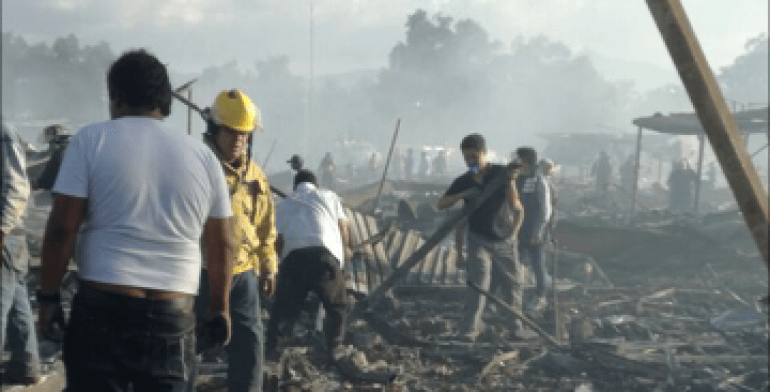 Explosión en polvorín deja tres heridos en Guerrero
