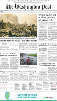 Margarita Zavala e incendios en California en primeras planas - portadas-10-oct-twp