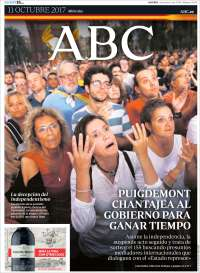 TLC, Trump y Cataluña en primeras planas - portadas-11-oct-abc